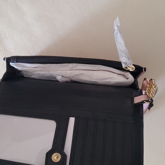 VICTORIA’S SECRET MINI CLUTCH WRISTLET WALLET LIGHT PINK - Picture 8 of 9